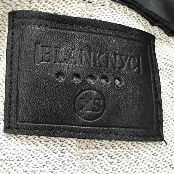 Blank NYC Drape Front Faux Leather Jacket - Picture 6 of 7